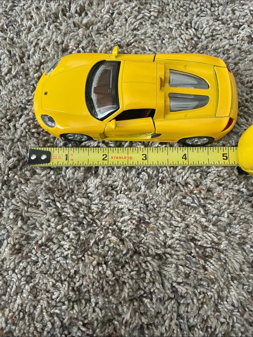 Yellow Porsche Carrera GT 5” Diecast Model